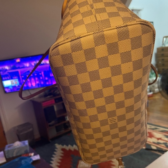 Damier Azur Neverfull Louis Vuitton LV MM - Picture 5 of 10